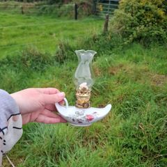 Porcelain oil lamp postage possible
