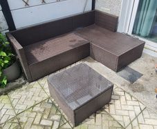 garden corner sofa piece (base only no cushions)