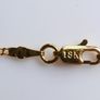 18K Yellow Gold Plated Oval Mirror Chain Link Necklace L-18" Image 8