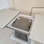 Glasstop Extendable Kitchen Dining Table Set Image 6