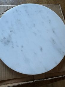 New 30cm diameter solid marble cake plate or chopping board