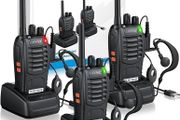 FREE SHIPPING Walkie talkie Adults 3pcs Wireless Walkie Talkies VOX 2 Way Radio Long Range Kids Walkie Talikes Rechargeable Walkie Talkies with Original Earpiece for Camping Outdoor Activities etc