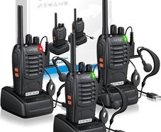 FREE SHIPPING Walkie talkie Adults 3pcs Wireless Walkie Talkies VOX 2 Way Radio Long Range Kids Walkie Talikes Rechargeable Walkie Talkies with Original Earpiece for Camping Outdoor Activities etc