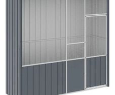 Bird Cage Anthracite 215x78x200 cm Galvanised Steel