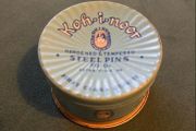 Vintage Tin Box with Pins