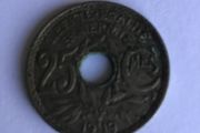 1919 France coin 25 Centimes