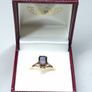 Vintage Birmingham 9ct Gold Smoky Quartz Ring Size 56 Image 9