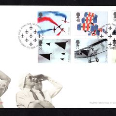 2008 Great Britain Air Displays (RAF Red Arrow) Commemorative Stamps addressed First Day Cover (FDC) with Edinburgh pictorial cancel.