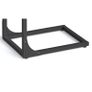 C-Shaped Side Table, Bedside Table, Sofa Side Table, Coffee Table, with Metal Frame, Industrial, for Living Room, Bedroom, Rustic Brown and Black Image 4