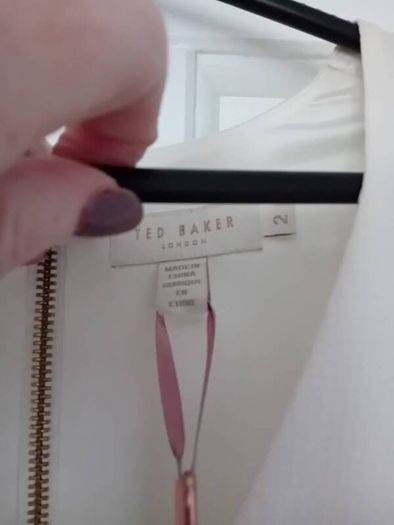 Ted Baker Dress - Blue White - Size 2 UK 10 - BNWT RRP 180