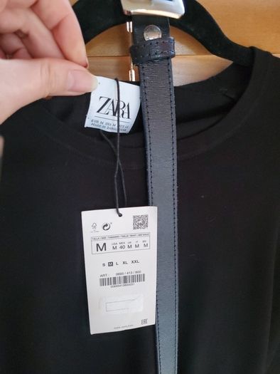 Zara Black Sweatshirt New With Tags  Size M