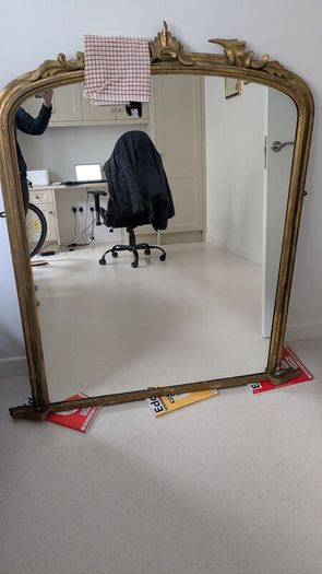 Antique over mantle Mirror