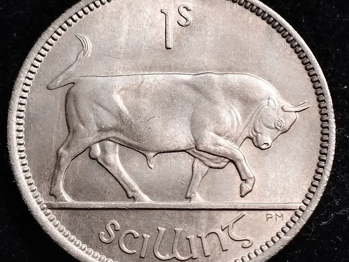 Ireland - 1955 - Shilling - Bull - UNC TONED - KM.14a - [2774]