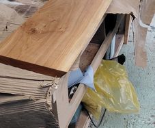 Solid oak wood shelves / custom made / brackets