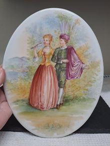 Romantic Rococo Courting Couple 1890 to 1910
