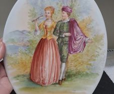 Romantic Rococo Courting Couple 1890 to 1910