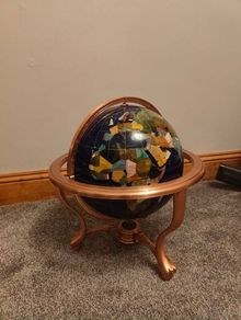 Multi gemstone handmade Globe