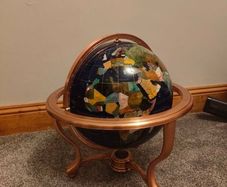 Multi gemstone handmade Globe