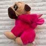 Keel Toys Pugsley Dog Pug Soft Toy with Pink Unicorn Costume approx. 23 cm. Used Please see photos Image 7
