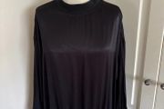 Black drawstring dressy top size 12