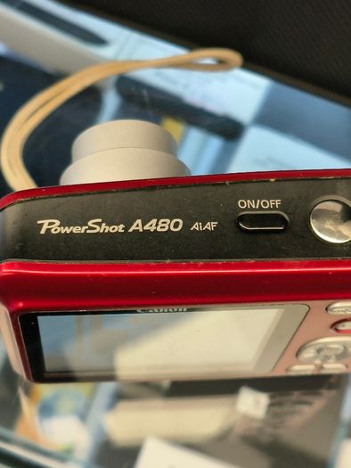 Canon Power Shot A480 10MP 3.3X Zoom Red Canon Digital Camera Canon Powershot/ Used