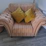 Unique Snuggle Chair and Foot Stool Image 2