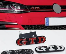 Metal Logo Car Stickers Decals Front Cover Grill Badge for Golf 2 4 5 6 7 8