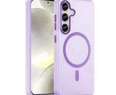 For Samsung Galaxy S25/ S24 Skin-Feel Magnetic Magsafe Case Purple