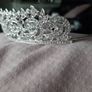 Bride's Crystal Head Piece Image 4