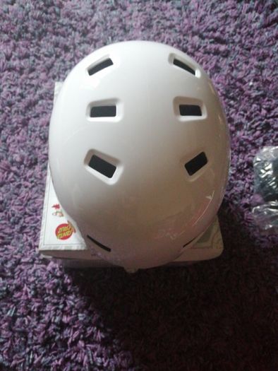 Unisex Santa Cruz Bullet Slasher Skateboard, Bmx Etc Helmet Really Cool!