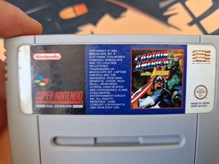 Captain America and the Avengers Snes Super Nintendo  Arcade Retro Games Original