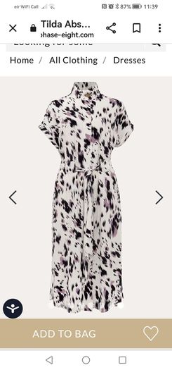 Phase Eight Tilda dress white lilac 14