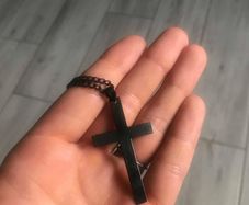 Black Cross Pendant