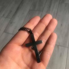 Black Cross Pendant