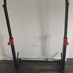 Adjustable Weights and squat rack