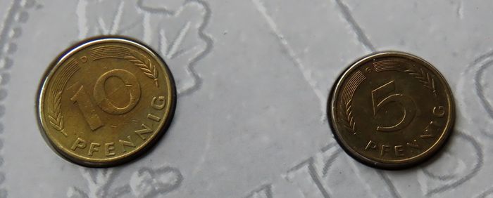 12 Coins (incl 2 Silver ) in old Germany set | 130 Years Deutsche Mark | 2 Silver coins | 12 coins