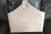 Magazine holder. Grey croc. New