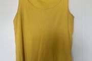 Ralph Lauren Yellow Ribbed Tee Shirt XL