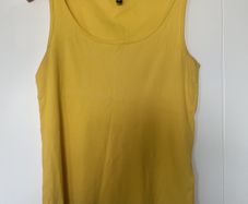 Ralph Lauren Yellow Ribbed Tee Shirt XL