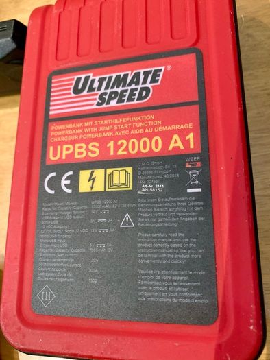 Powerbank (with car engine jump starter) 12000mAh
