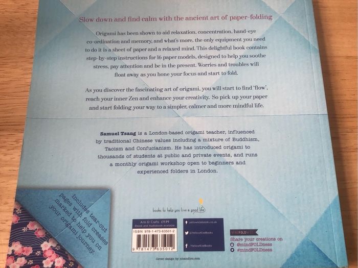 The Book of Mindful Origami by Samuel Tsang (Paperback)