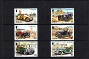 1989 Jersey Vintage Cars (1st series) Commemorative Stamps Mint Never Hinged MNH)