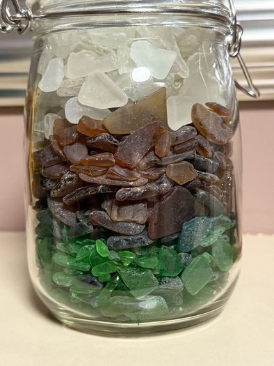 Jar of Sea Glass
