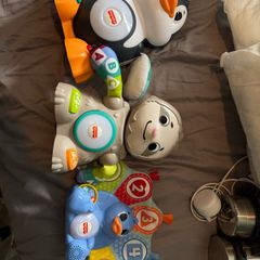 Linkimals Fisher Price Sloth + Penguin + Peacock