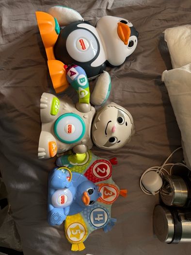 Linkimals Fisher Price Sloth + Penguin + Peacock
