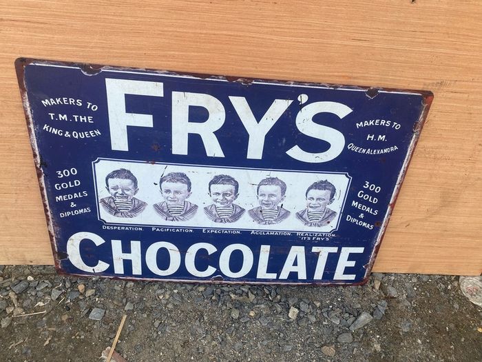 Frys Chocolate  sign
