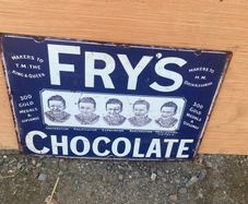 Frys Chocolate  sign