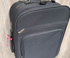 Black Softshell Cabin Suitcase / Travel Bag