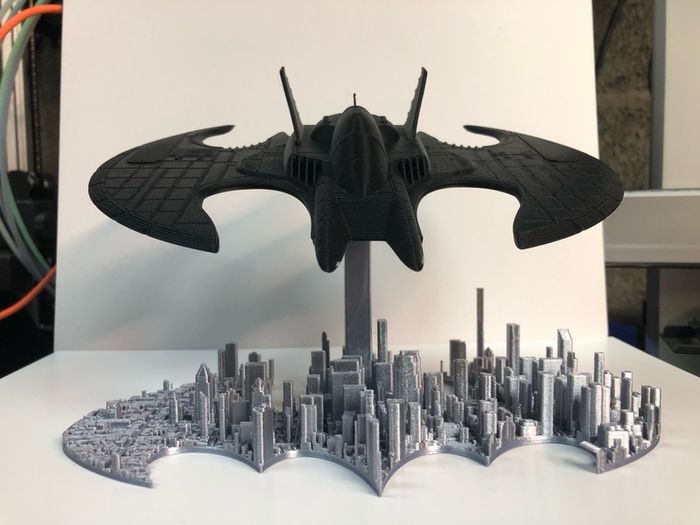 Bat wing over Gotham