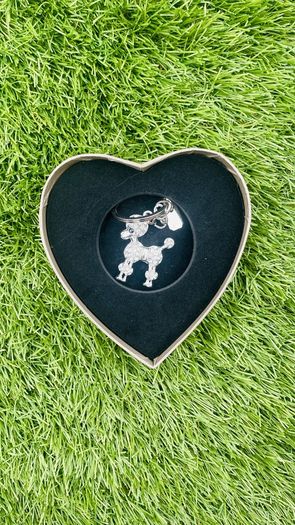 Lovely Poodle Keyring with diamantes